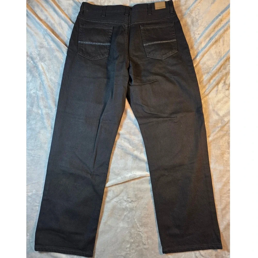 Outdoor Life Relaxed‎ Fit Jeans Mens 38x30 Black Tapered Leg Denim Pants